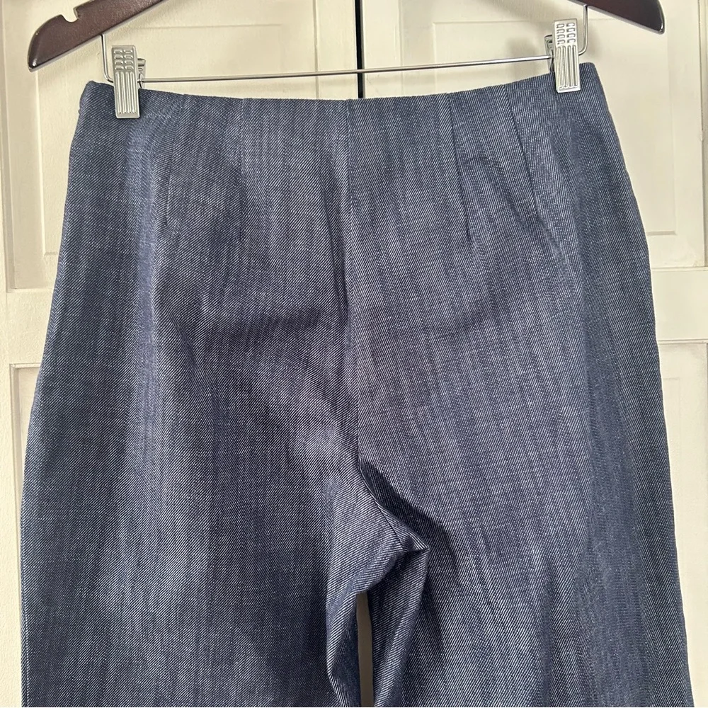 LOFT Button Trim Wide Leg trousers in Refined Denim 4P - Picture 15 of 15